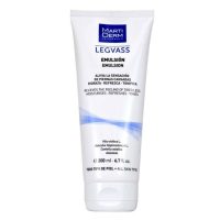 Bottle  of  Martiderm  Legvass  Emulsion  by  Martiderm,  a  refreshing  emulsion  indicated  for  the  relief  of  tired  legs.