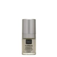 Tube  of  Platinum  Expression  Gel  Eye  and  Lip  Contour  by  Martiderm,  a  fluid  gel  indicated  for  correcting  expression  lines.