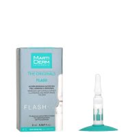 Box  of  Martiderm  The  Originals  Flash  by  Martiderm,  a  revitalizing  ampoule  indicated  for  immediate  lifting  and  anti-fatigue  effect.