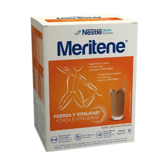 meritenebebidacafe_ Suplemento de café en polvo Meritene 15unit.