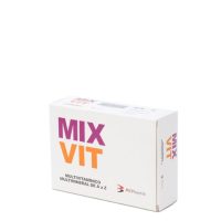 Box  of  Mixvit  Multivitamin  Capsules  by  Mixvit,  a  multivitamin  supplement  indicated  for  daily  diet  and  general  vitality.