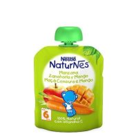 Sachet  of  Nestlé  Naturnes  Apple-Carrot-Mango  Fruit  Package  6M