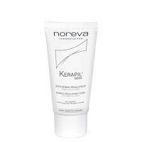 Tube  of  Noreva  Kerapil  Dermo-Regulating  Care  by  Noreva,  a  body  cream  indicated  for  dryness  and  ingrown  hairs.