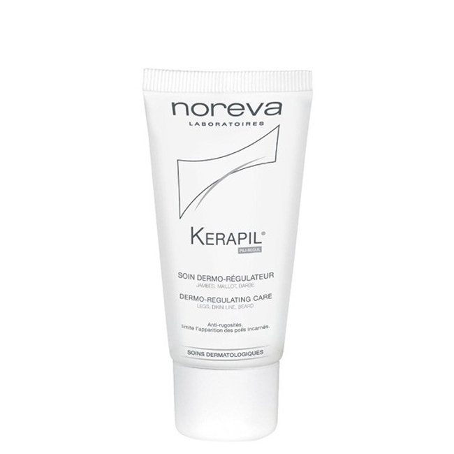 norevakerapilcuidadodermoregulador Tube of Noreva Kerapil Dermo-Regulating Care by Noreva, a body cream indicated for dryness and ingrown hairs.