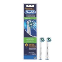 Box  of  Oral  B  Crossaction  Electric  Brush  Refills  by  Oral  B,  a  brush  head  set  indicated  for  plaque  removal  and  daily  oral  hygiene.