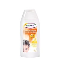 Bottle  of  Paranix  Lice/Nits  Protection  Shampoo  by  Paranix,  a  shampoo  indicated  to  protect  hair  against  lice  and  nits.