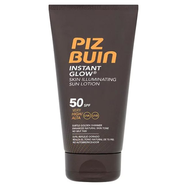 pbinstantglow50_ Piz Buin Instant Glow Skin Illuminating Leite SPF50+ 150ml - Image 1