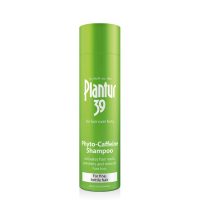 Bottle  of  Plantur  39  Caffeine  Shampoo  for  Fine  Hair  by  Plantur  39,  a  shampoo  indicated  for  preventing  premature  hair  loss.