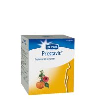 Box  of  Prostavit  Bional  Capsules  by  Bional,  a  dietary  supplement  indicated  for  prostate  and  urinary  function  health.