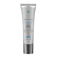 Bottle  of  SkinCeuticals  Ultra  Facial  Defense  SPF50  Sunscreen  by  SkinCeuticals,  a  moisturizing  sunscreen  indicated  for  UVA  and  UVB  protection.