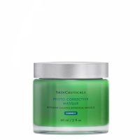 Jar  of  SkinCeuticals  Phyto  Corrective  Masque  by  SkinCeuticals,  a  gel  mask  indicated  for  soothing  redness  and  reactive  skin.
