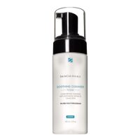 Bottle  of  SkinCeuticals  Soothing  Cleanser  Foam  by  SkinCeuticals,  a  foam  cleanser  indicated  for  purifying  and  soothing  skin.