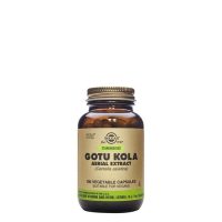 Box  of  Solgar  Gotu  Kola  Vegetable  Capsules  by  Solgar,  a  dietary  supplement  indicated  for  normal  venous  circulation.