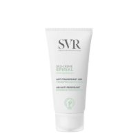 Tube  of  SVR  Spirial  Deo-Creme  48H  by  SVR,  a  deodorant  cream  indicated  for  regulating  intense  perspiration  on  hands  and  feet.