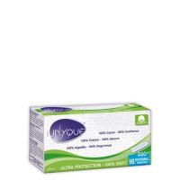 Unyque Tampões 100% Algodão Fluxo Normal 16unid