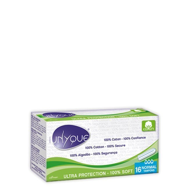 unyquetampoesnormais16un Unyque Tampões 100% Algodão Fluxo Normal 16unid