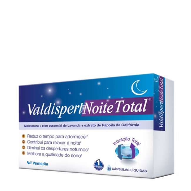 valdisperttotalnoite Valdispert Noite Total Cápsulas de Dormir 30unid