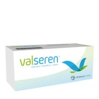 Box  of  Valseren  Supplement  Coated  Tablets  by  Valseren,  a  dietary  supplement  indicated  for  relaxing  and  improving  sleep  quality.