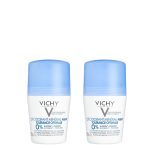 Bottle of Vichy Aluminium Salt Free 48h Roll-On Deodorant by Vichy, a roll-on deodorant indicated for regulating perspiration.