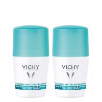 Box  of  Vichy  Deodorant  48h  Anti-Stains  Roll  On  Duo  by  Vichy,  a  roll-on  indicated  for  protecting  clothes  from  stains.