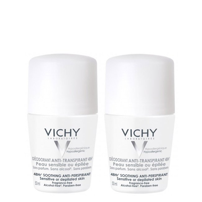 vichyduodeorollonantitranspiranteps ヴィシー デュオパック デオロールオン 制汗剤 敏感肌用 2x50ml