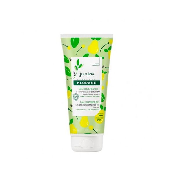 30660_3_klorane-junior-gel-de-duche-2-em-1-de-pera-200ml Klorane Petit Junior Gel Duche Corpo E Cabelo Pêra 200ml - Image 1