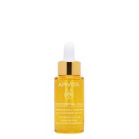Bottle of Apivita Beessential Oils Strengthening and Hydrating Skin Supplement Day Oil by Apivita, an oil for intensive hydration.