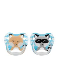 Box  of  Dr  Browns  Prevent  Animal  T1  Boy  Silicone  Soother  by  Dr  Browns,  a  silicone  pacifier  indicated  for  babies  0  to  6  months.