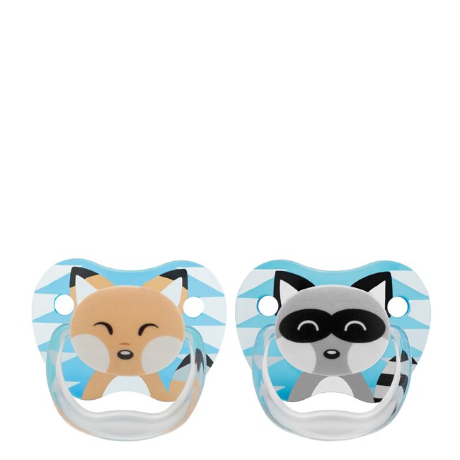 DrBrown'sPreventAnimalT1BoySiliconeSoother0-6M2units Box of Dr Browns Prevent Animal T1 Boy Silicone Soother by Dr Browns, a silicone pacifier indicated for babies 0 to 6 months.