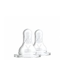 Box  of  Dr  Brown’s  Silicone  Teats  Narrow  Neck  Y  Cut,  a  silicone  teat  indicated  for  thick  liquids  and  cereals.