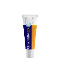Tube  of  Elgydium  Fix  Extra  Strong  Hold  Neutral  flavor  by  Elgydium,  a  fixing  cream  indicated  for  dental  prostheses.