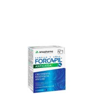 Bottle  of  Forcapil  Anti-Hair  Loss  Supplement  Tablets  by  Forcapil,  a  tablet  supplement  indicated  to  prevent  hair  loss.