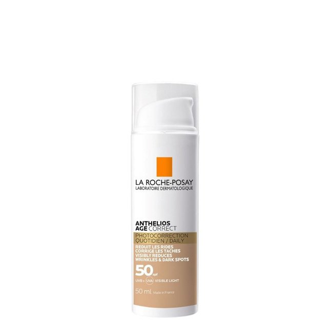 LaRochePosayAntheliosAgeCorrectSPF50TintedCream50ml La Roche Posay Anthelios Age Correct SPF50+ Creme com Cor 50ml - Image 1