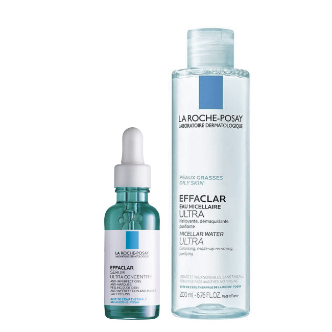 LaRochePosayEffaclarKit La Roche Posay Effaclar Serum + Agua Micelar Kit - Image 1