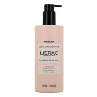 Bottle  of  Arkéskin  The  Menopause  Body  Milk  by  Lierac,  a  body  milk  indicated  for  menopause  skin  nourishment.