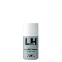 Bottle  of  Lierac  Homme  48h  Deodorant  by  Lierac,  a  roll-on  antiperspirant  indicated  for  underarm  protection  and  freshness.