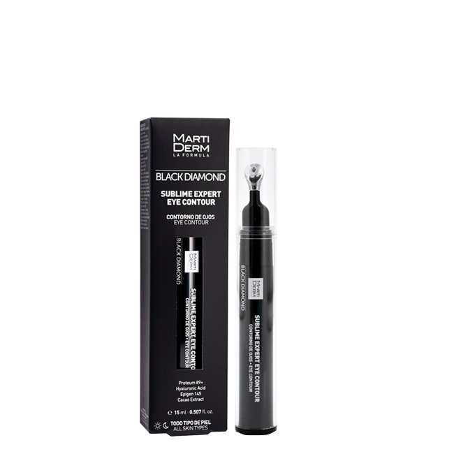 MartidermBlackDiamondSublimeExpertEyeCream15ml Tube of Martiderm Black Diamond Sublime Expert Eye Contour by Martiderm, a cream indicated for reducing eye puffiness.