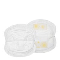 Box  of  Medela  Breast  Protectors  Disposable  by  Medela,  an  absorbent  protector  indicated  for  high  milk  leakage.