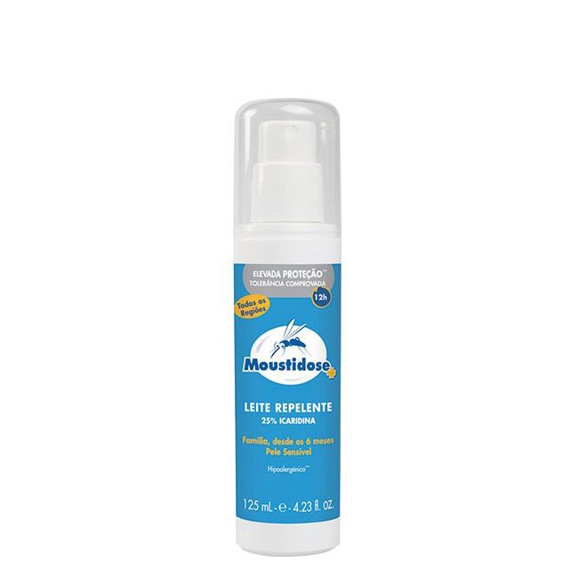 MoustidoseMosquitoRepellentMilkSensitiveSkinSpray125ml Moustidose Leite Repelente Mosquitos Pele Sensível Spray 125ml - Image 1