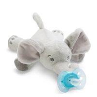 Philips Avent Ultra Soft Snuggle Elephant + Soother 0-6M Blue