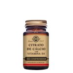 Solgar Citrato de Cálcio com Vitamina D3 Comprimidos x60