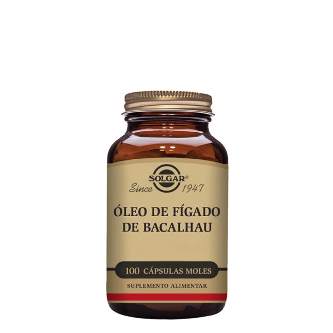 SolgarCodLiverOil100SoftCapsules Solgar Óleo de Fígado de Bacalhau Cápsulas Moles x100 - Image 1