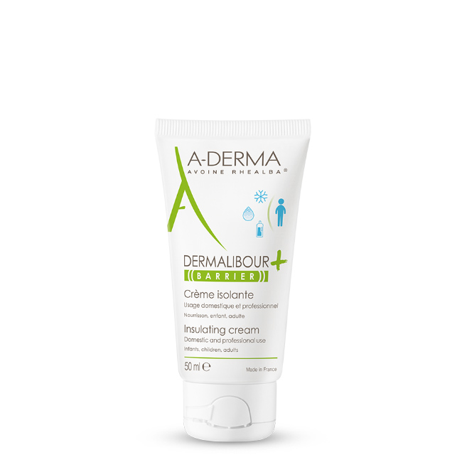 a-dermadermalibourplusbarriercream50ml Tube of A-Derma Dermalibour Barrier Cream by A-Derma, a barrier cream indicated for sensitive and battered skin.