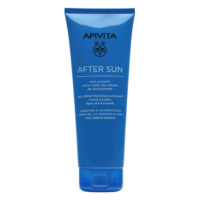 Tube  of  Apivita  Bee  Sun  Safe  After  Sun  Cool  &  Sooth  After  Sun  Gel  by  Apivita,  a  gel-cream  indicated  for  soothing  skin  after  sun.