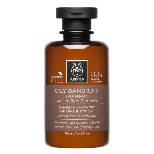 apivitaanti-dandruffshampoo250ml Apivita Shampoo Anticaspa Oleosa 250ml - Image 1
