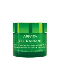 Jar  of  Apivita  Bee  Radiant  Light  Gel-Cream  by  Apivita,  a  refreshing  gel-cream  indicated  for  hydration  and  first  signs  of  aging.