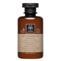 Bottle  of  Apivita  Dry  Dandruff  Shampoo  with  Celery  &  Propolis  by  Apivita,  a  shampoo  indicated  for  dry  scalp  dandruff.