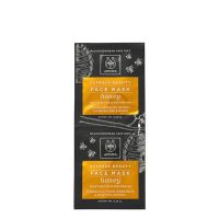 Product  container  of  Apivita  Express  Beauty  Moisturizing  and  Nourishing  Face  Mask  Honey,  a  cream  mask  for  hydrating  and  nourishing  skin.