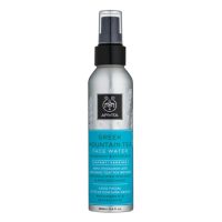 Spray  of  Apivita  Face  Water  Greek  Mountain  by  Apivita,  a  beauty  water  mist  indicated  for  hydrating  and  protecting  the  face  from  aging.