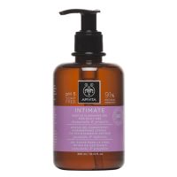 Bottle  of  Apivita  Intimate  Daily  Cleansing  Gel,  a  gentle  cleansing  gel  indicated  for  daily  intimate  hygiene  and  pH  balance.
